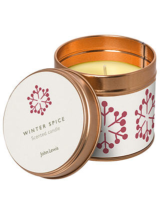 John Lewis Winter Spice Tin Candle