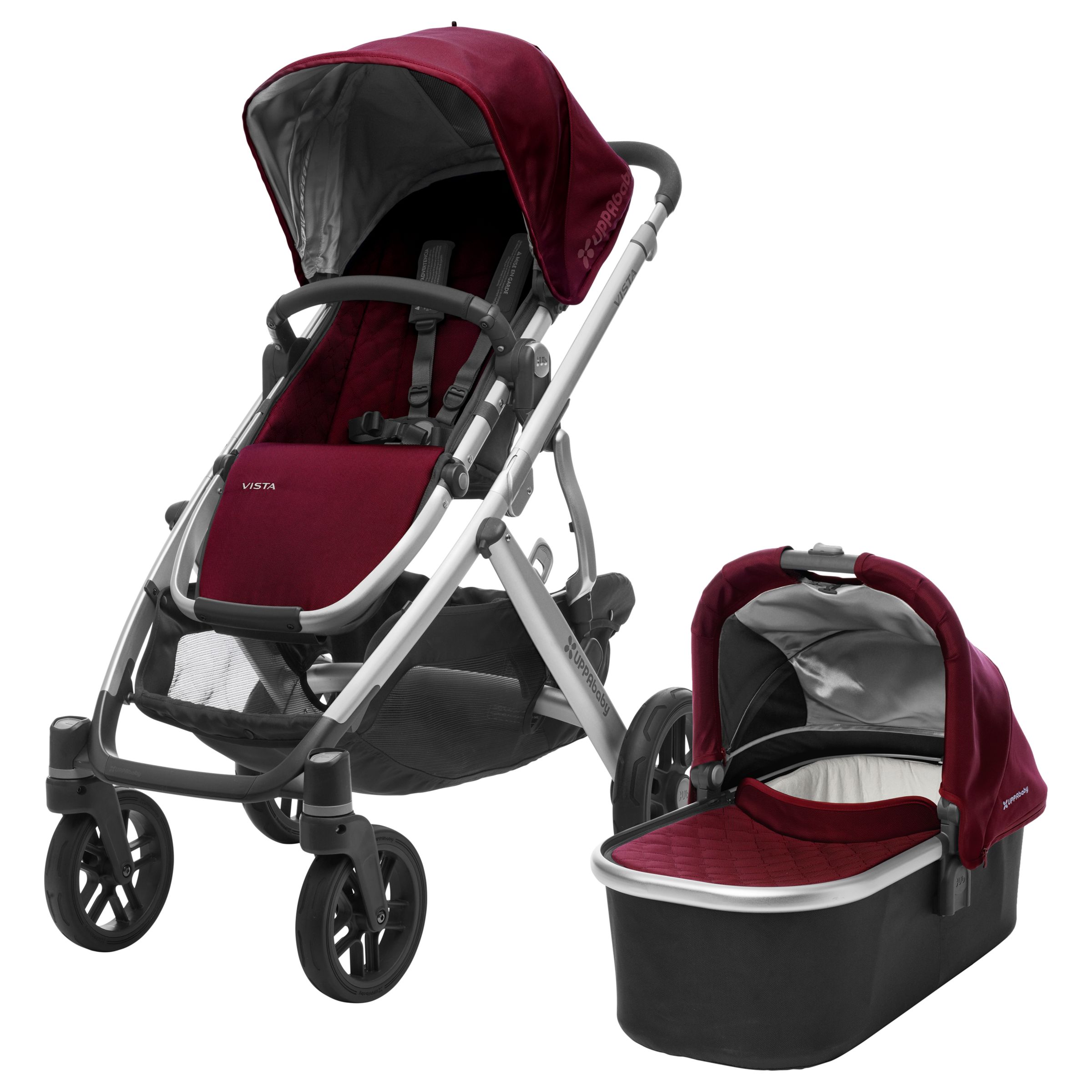 Buy Uppababy Vista 2017 Pushchair and Carrycot, Dennison | John Lewis