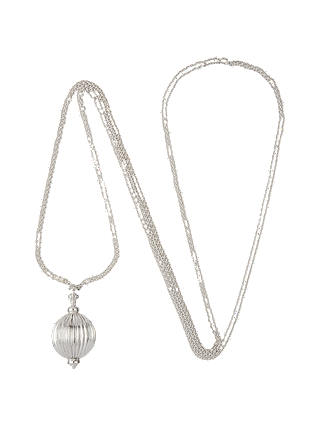 Susan Caplan Ada Double Chain Pendant Necklace