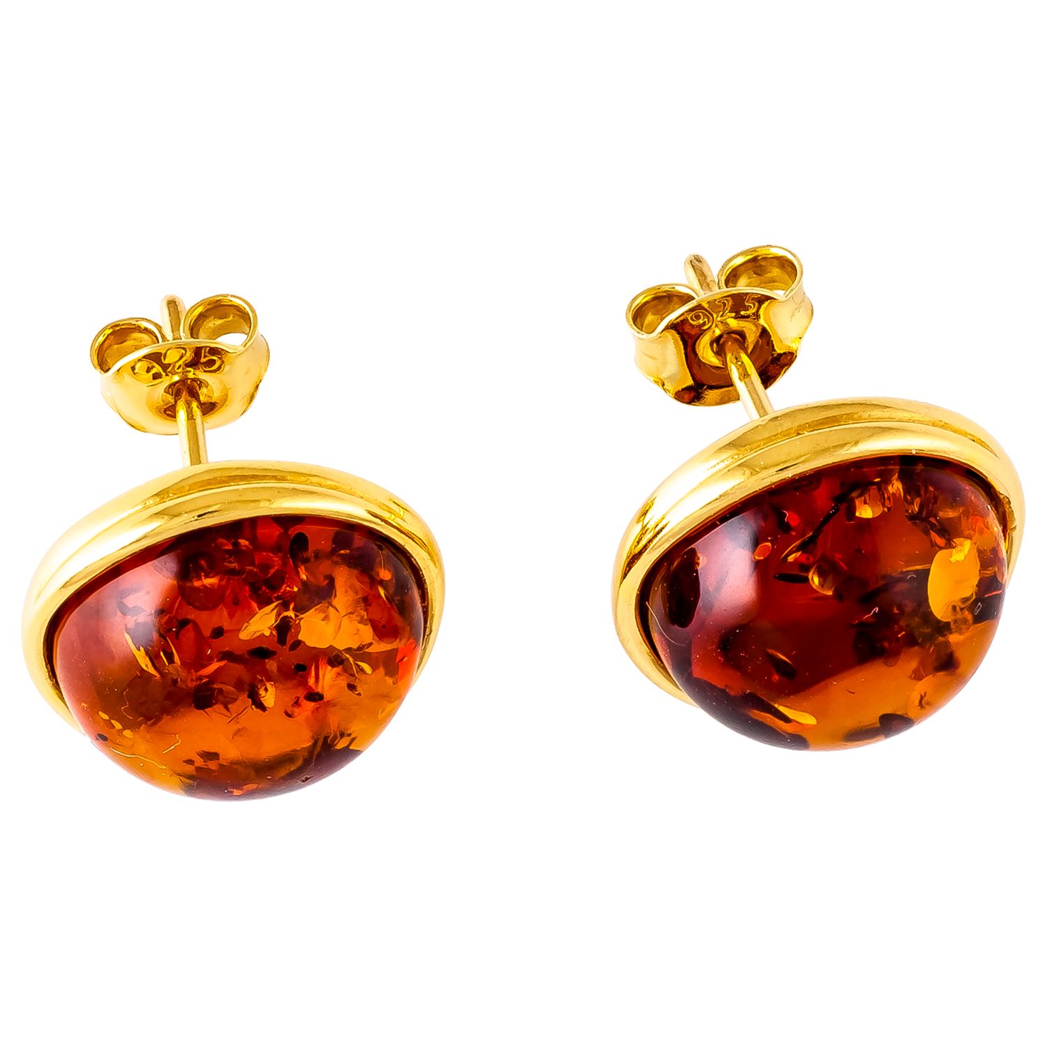 Buy Be-Jewelled Amber Round Stud Earrings Online at johnlewis.com