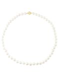 E.W Adams 9ct Gold Freshwater Pearl Necklace, White