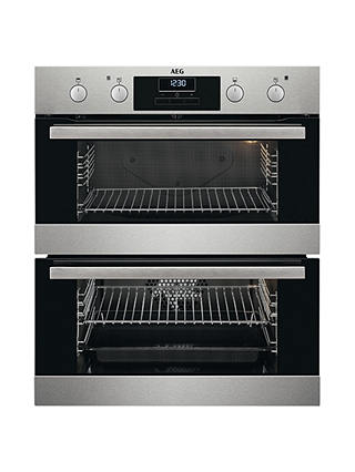 AEG DUB331110M Built-Under Multifunction Double Electric Oven, Stainless Steel