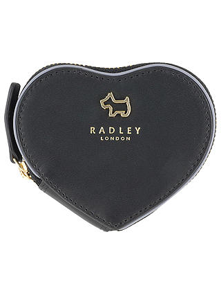 Radley Oak Hill Woods Leather Small Coin Purse, Black