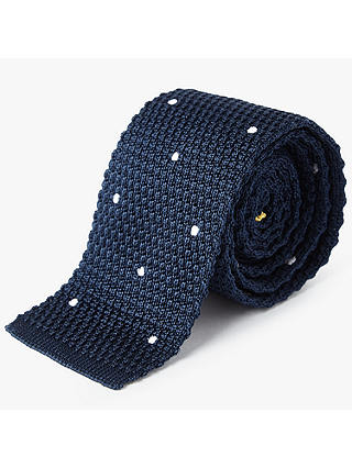 Paul Smith Embroidered Dot Knit Silk Tie