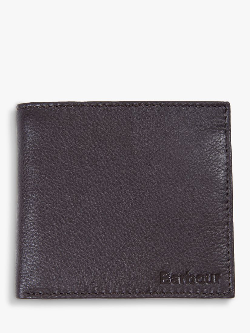 Barbour Leather Wallet, Brown at John 