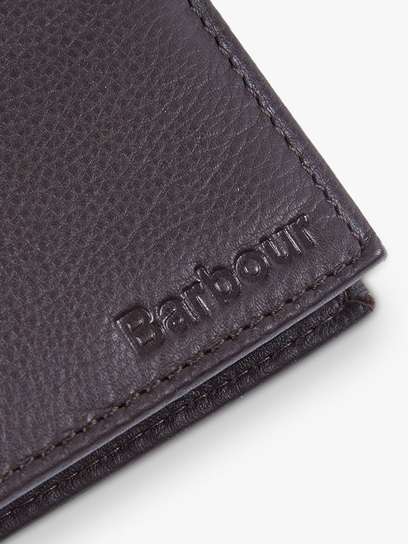 Barbour Leather Wallet, Brown at John 