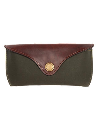 Barbour Drywax Glasses Case, Olive