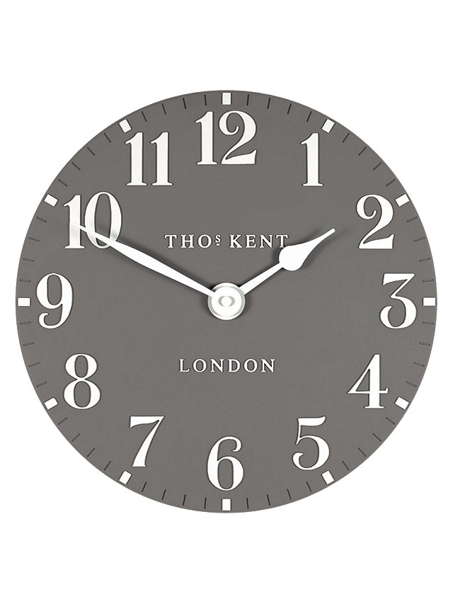 Thomas Kent Arabic Numerals Wall Clock, 30cm, Dolphin Grey