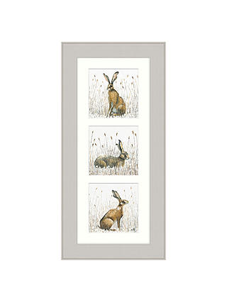 Sarah Pye - Husk Of Hares Triptych Framed Print, 57 x 27cm