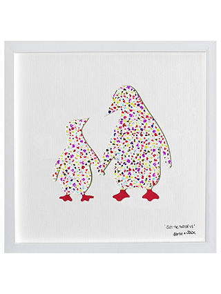 Bertie & Jack Just The Two Of Us Framed 3D Cut Out Print, 27 x 27cm