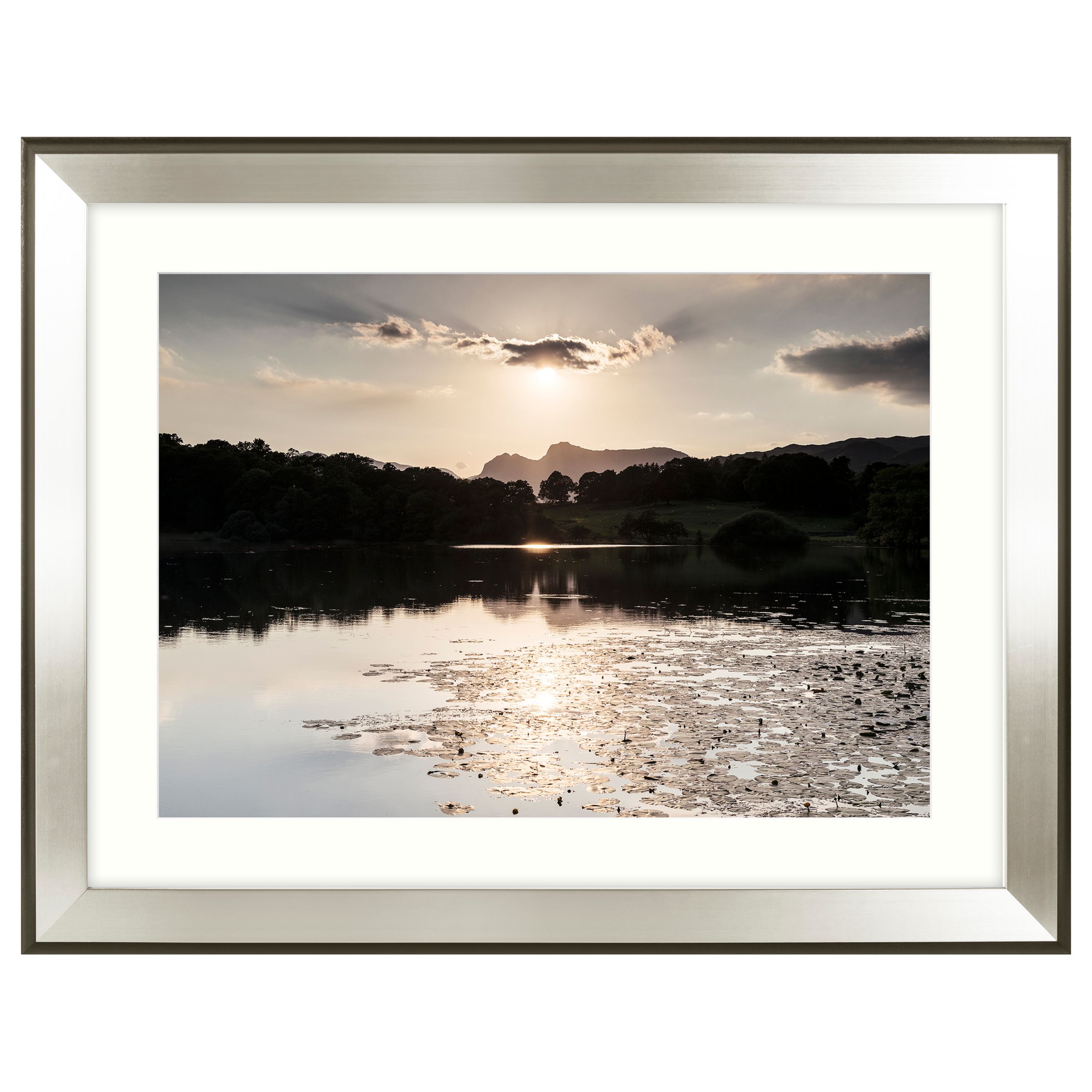 Buy Mike Shepherd - Glistening Waters Framed Print, 91 x 71cm | John Lewis