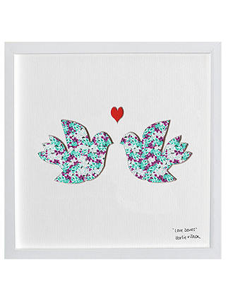 Bertie & Jack Love Doves Framed 3D Cut Out Print, 27 x 27cm