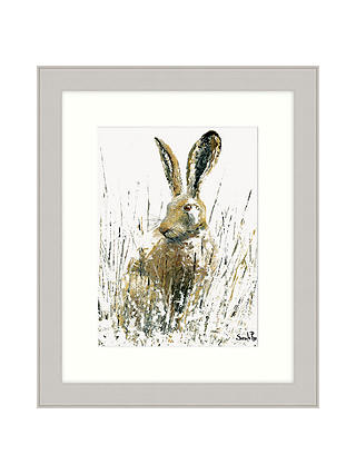 Sarah Pye - Snow Hare Framed Print, 67 x 57cm