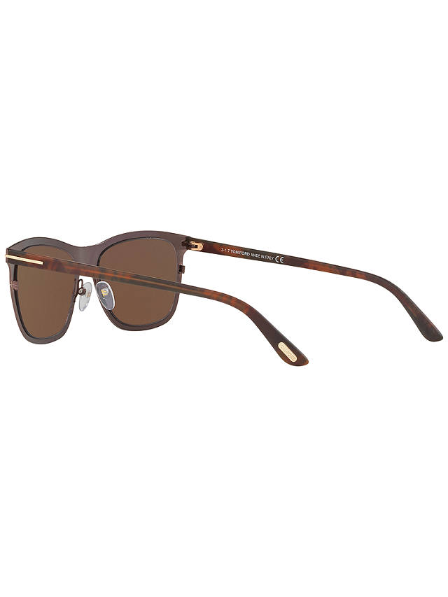 TOM FORD FT0526 Alasdhair Square Sunglasses, Brown