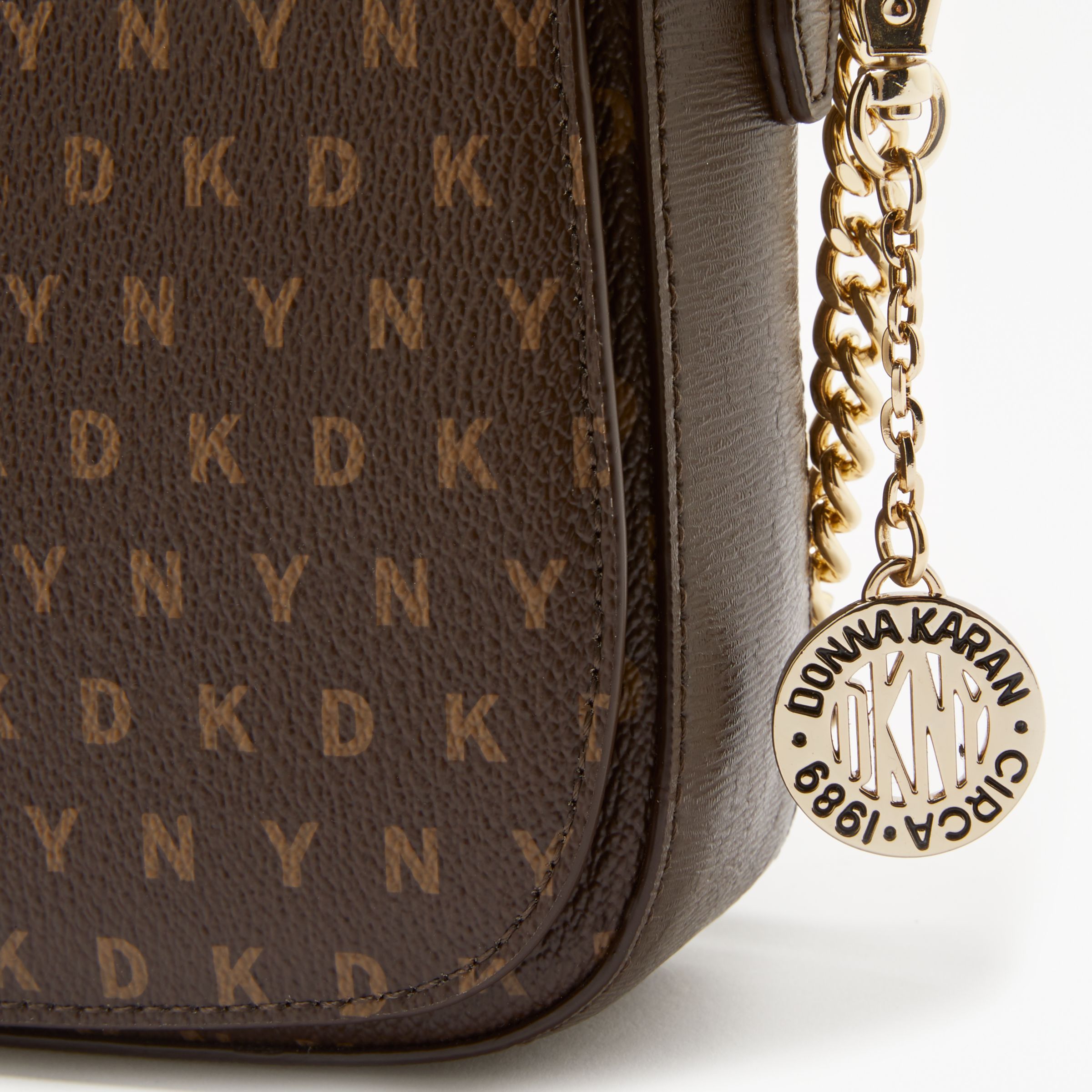 dkny coated logo bag