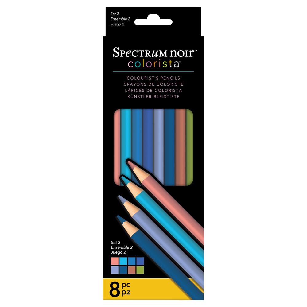 Spectrum Noir Colorista Pencils Set 2, Pack of 8
