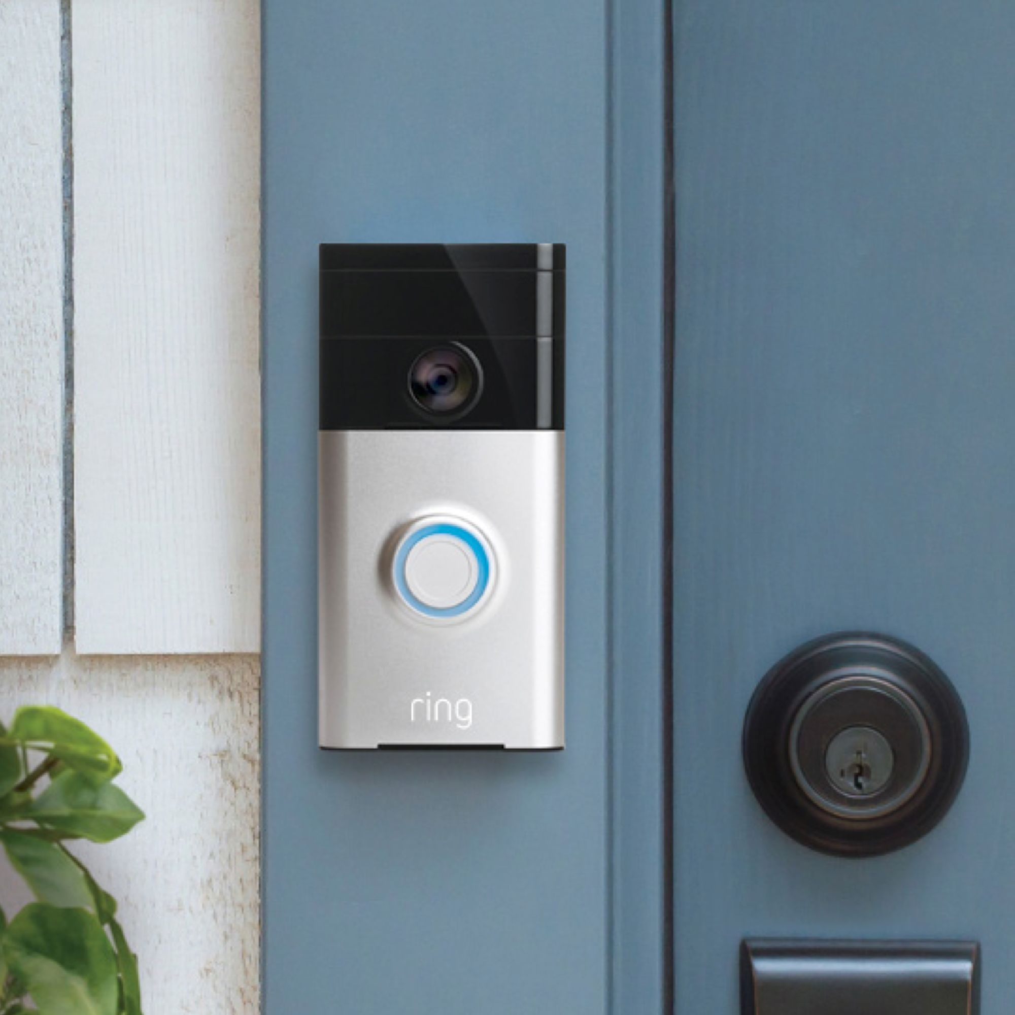 Ring Smart Video Doorbell with Built-in Wi-Fi & Camera at