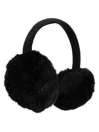 John Lewis & Partners Faux Fur Adjustable Ear Muffs, One Size
