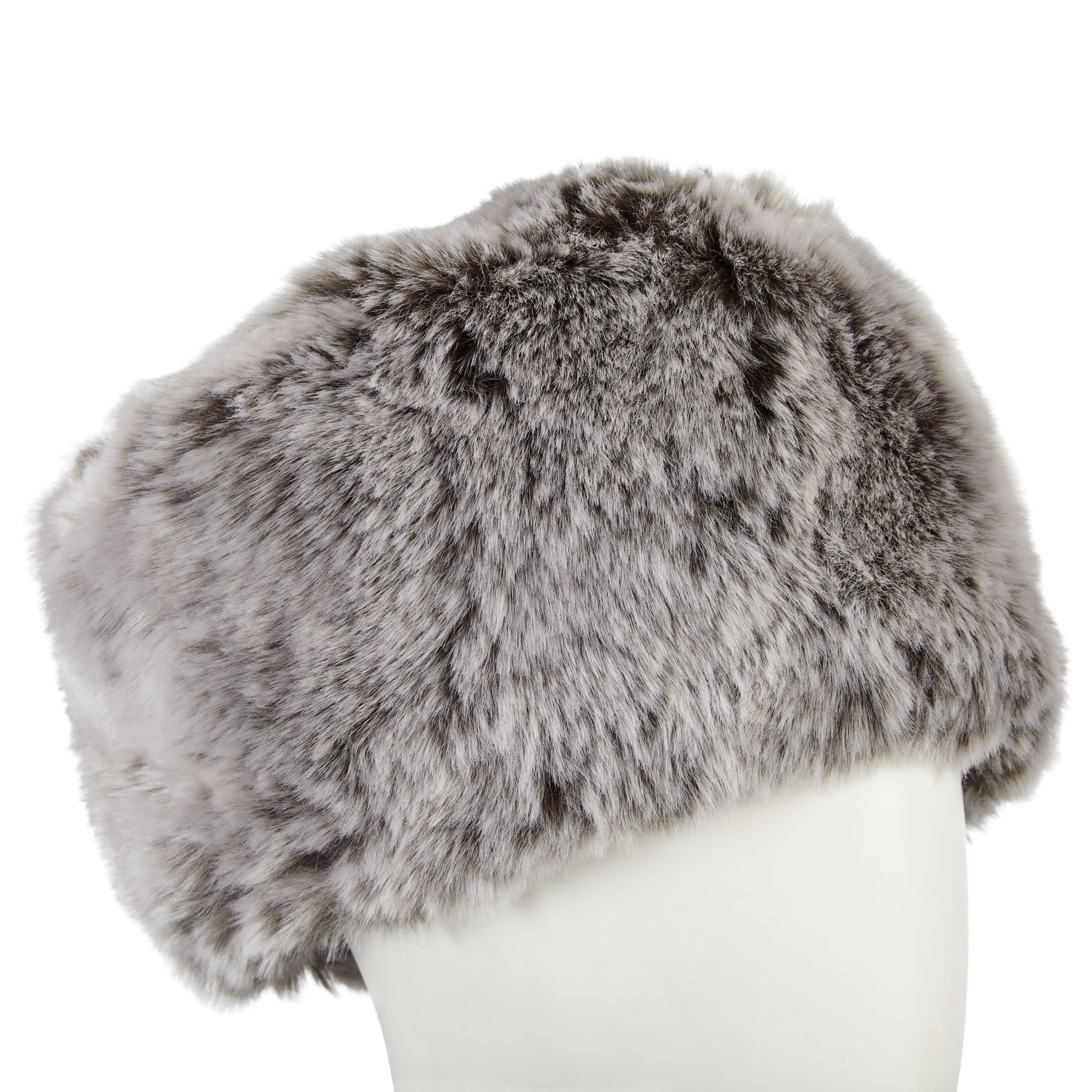grey fur hat