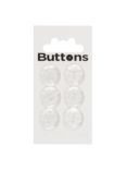 Groves Rimmed Button, 16mm, Pack of Six