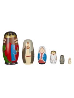 Russian doll clearance nativity set