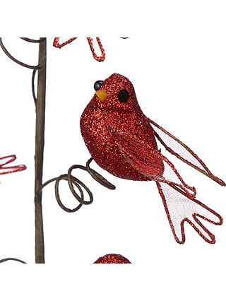 John Lewis & Partners Tales of the Maharaja Glitter Bird Pick, Red