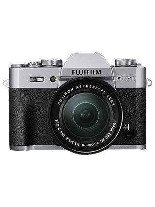 Fujifilm X-T20 Compact System Camera with XC 16-50mm OIS II Lens, 4K Ultra HD, 24.3MP, Wi-Fi, OLED EVF, 3” Tiltable LCD Touch Screen
