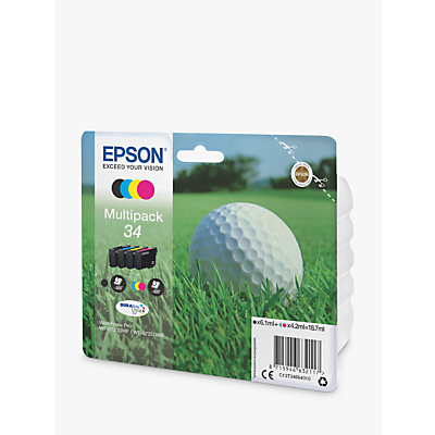 Epson Golfball T3466 Inkjet Printer Cartridge Multipack, Pack of 4 Review thumbnail