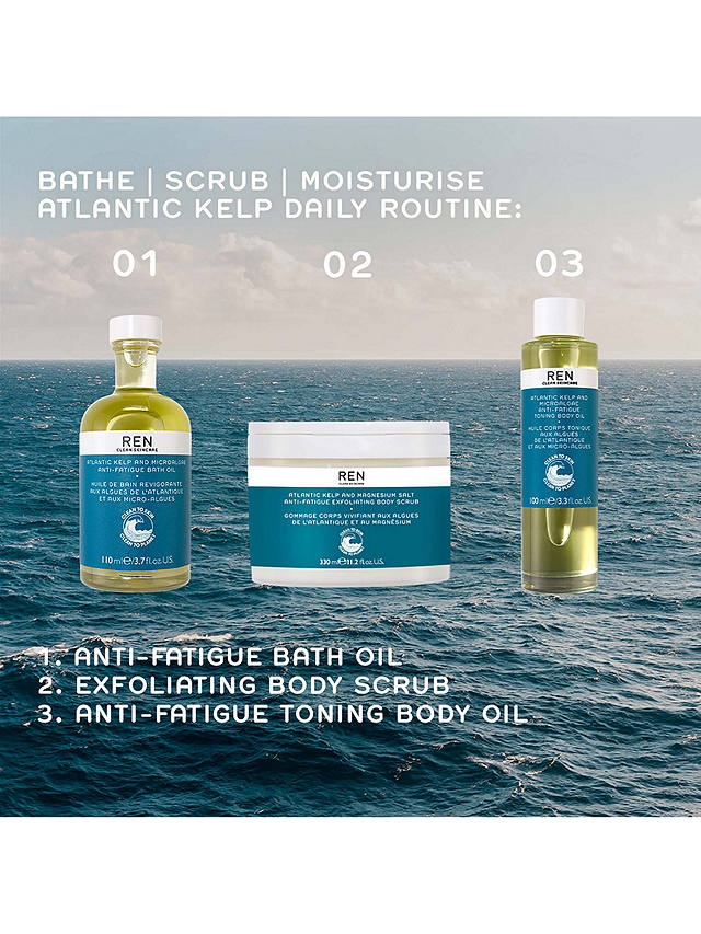 REN Clean Skincare Atlantic Kelp And Magnesium Salt Anti-Fatigue Bath Oil, 110ml 5