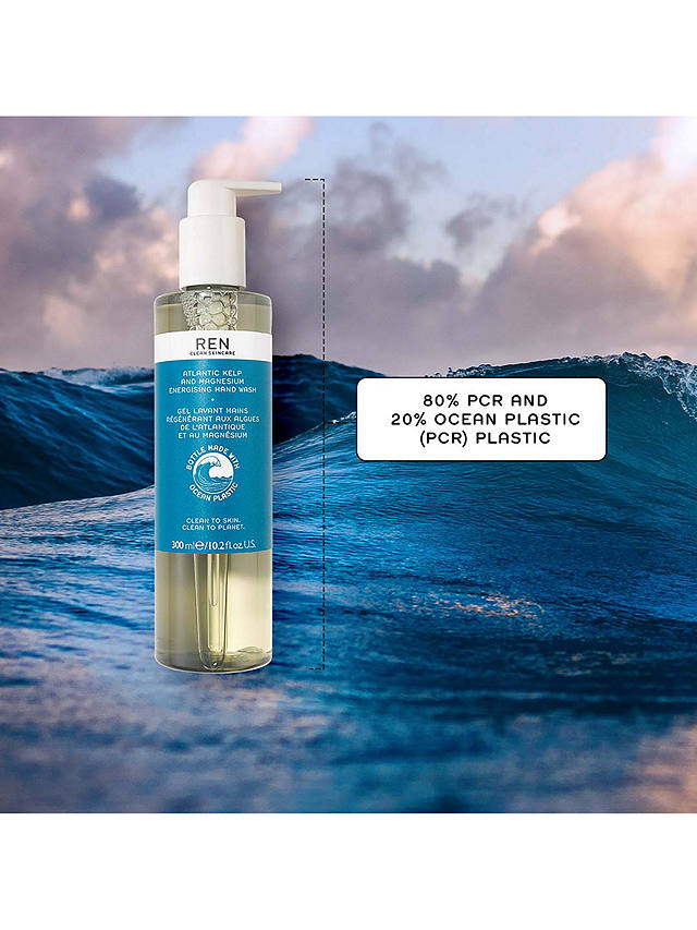 REN Clean Skincare Atlantic Kelp And Magnesium Salt Energising Hand Wash, 300ml 3