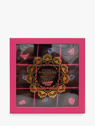 House of Dorchester Tales of the Maharaja Rose and Violet Cream Chocolates, 115g