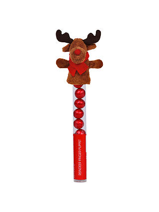 Reindeer Finger Puppet with Chocolate Balls, 50g