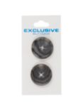 Groves Rimmed Button, 25mm, Pack of 2