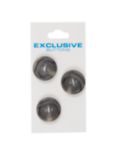 Groves Rimmed Button, 20mm, Pack of 3