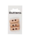 Groves Wooden Toggle Button, 30mm, Pack of 3