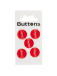 Groves Rimmed Button, 16mm, Pack of Five