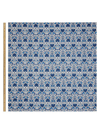 Peter Horton Textiles Art Deco Print Fabric, Blue