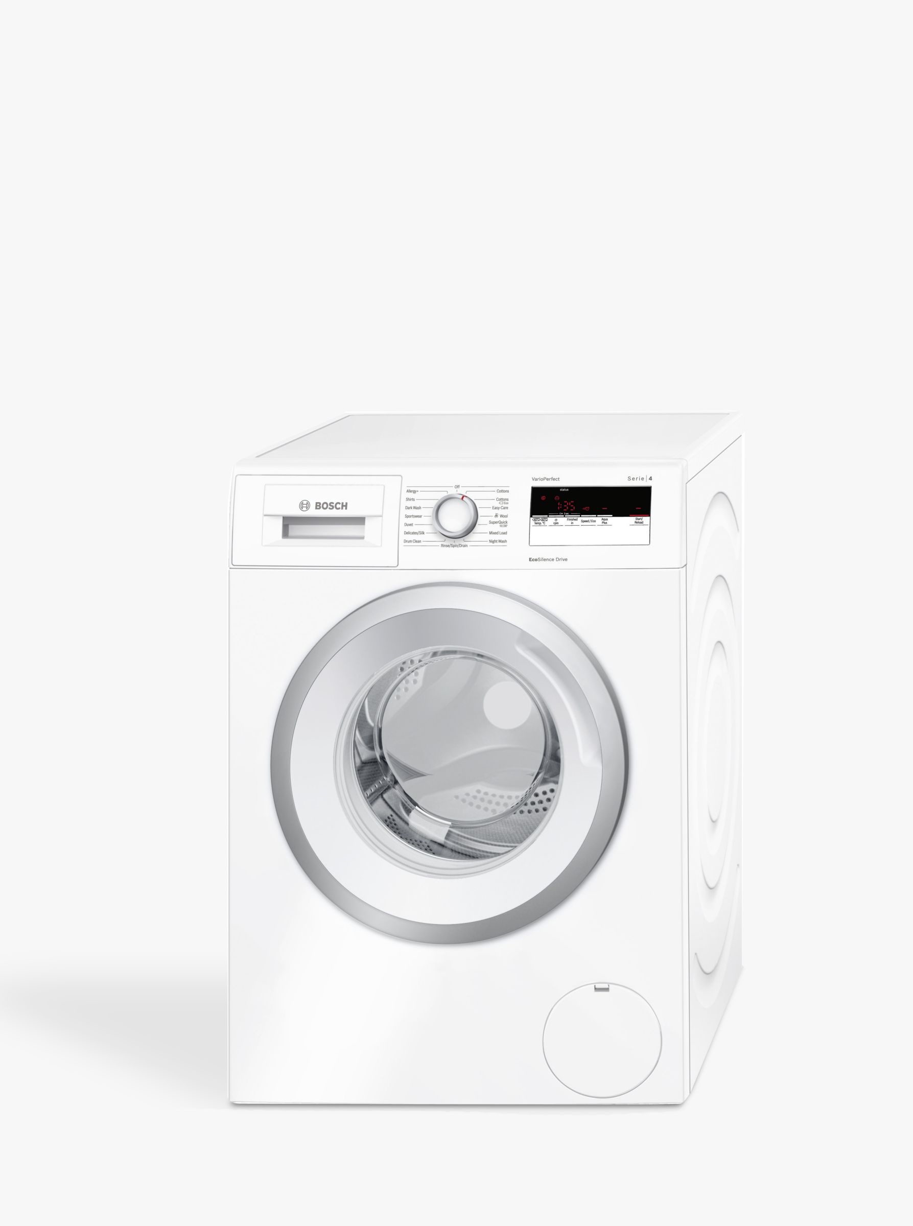 Bosch WAN24100GB Freestanding Washing Machine, 7kg Load, A+++ Energy Rating, 1200rpm Spin, White ...