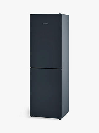 Bosch KGN34VB35G Freestanding Fridge Freezer, A++ Energy Rating, 60cm Wide, Black/Silver