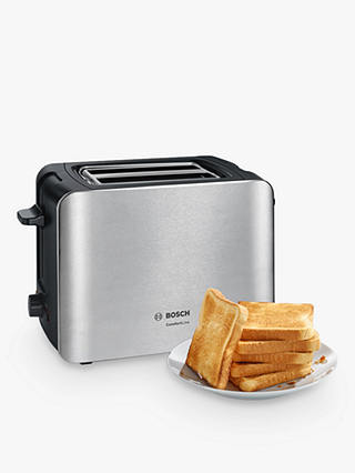 Bosch TAT6A913GB City 2 Slice Toaster, Stainless Steel