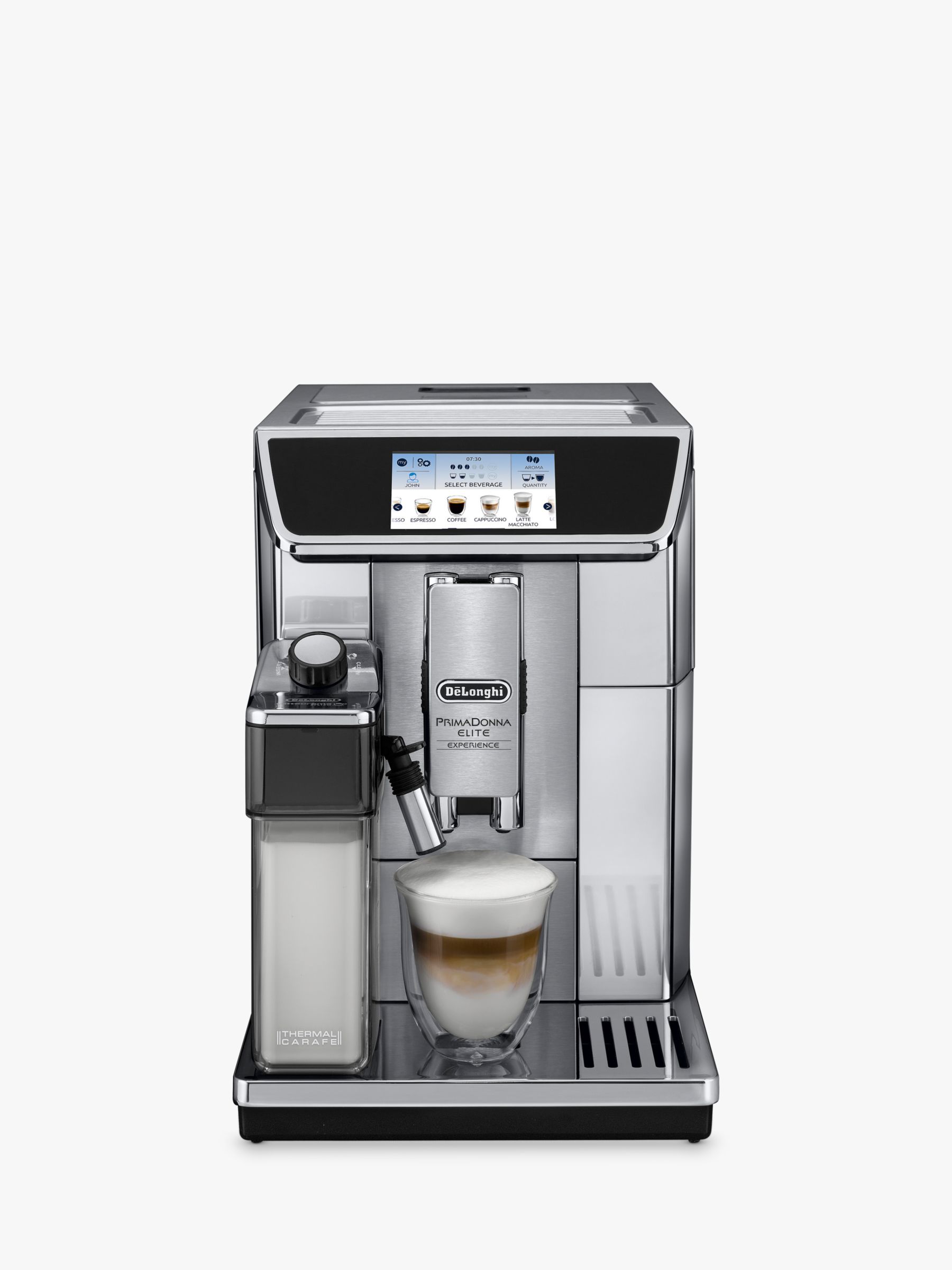 Buy De’Longhi ECAM650.85.MS PrimaDonna Elite Experience Bean-to-Cup Coffee Machine Online at johnlewis.com