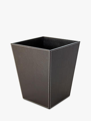 Osco Faux Leather Square Waste Paper, Faux Leather Bin