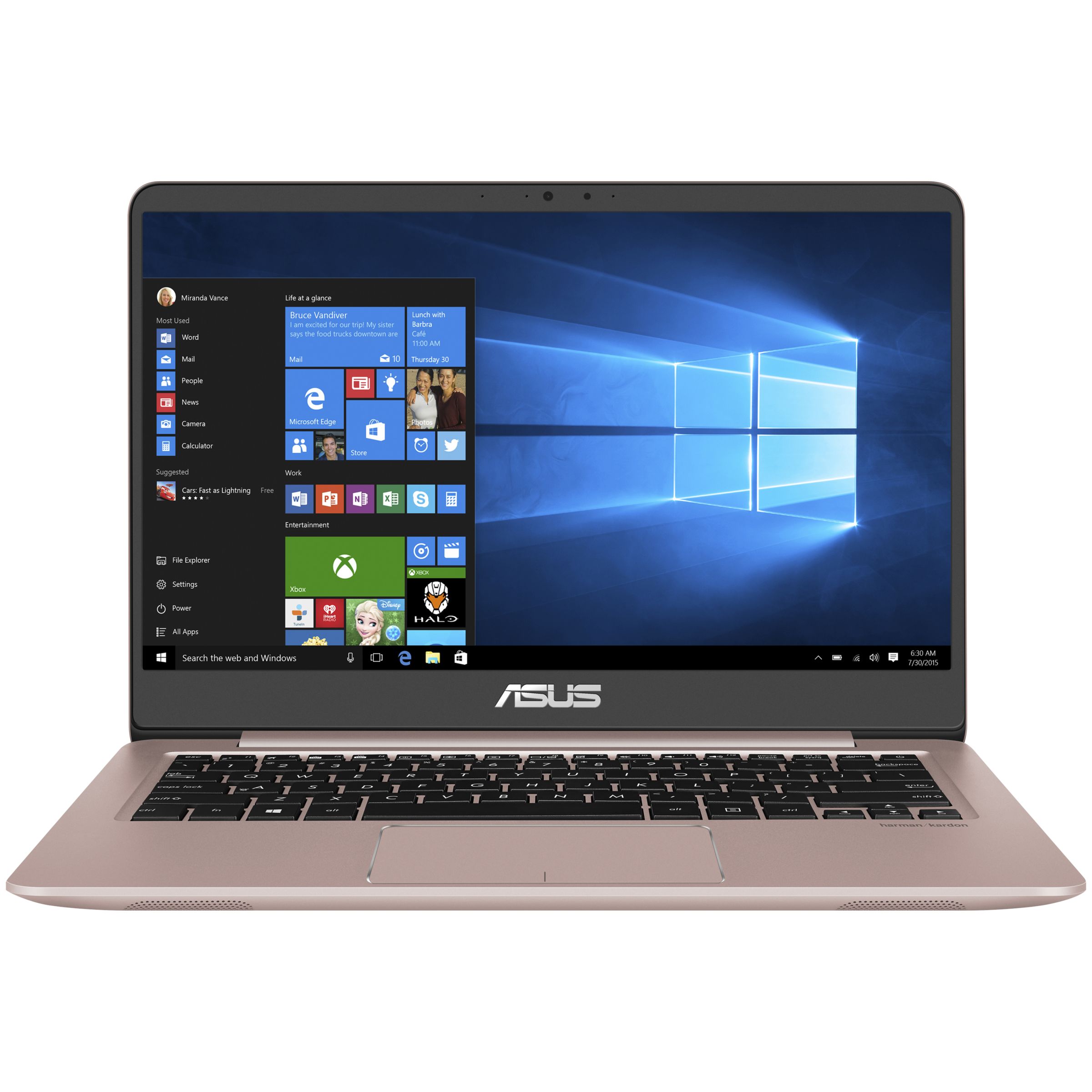 ASUS ZenBook UX410 Laptop, Intel Core i3, 4GB RAM, 128GB SSD, 14"