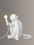 Seletti Sitting Monkey Table Lamp, White