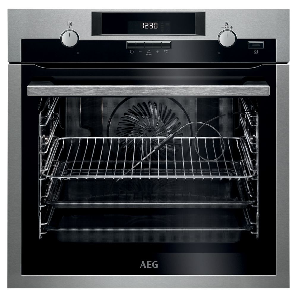 AEG BPS552020M Single Pyrolytic Multifunction Oven, Stainless Steel