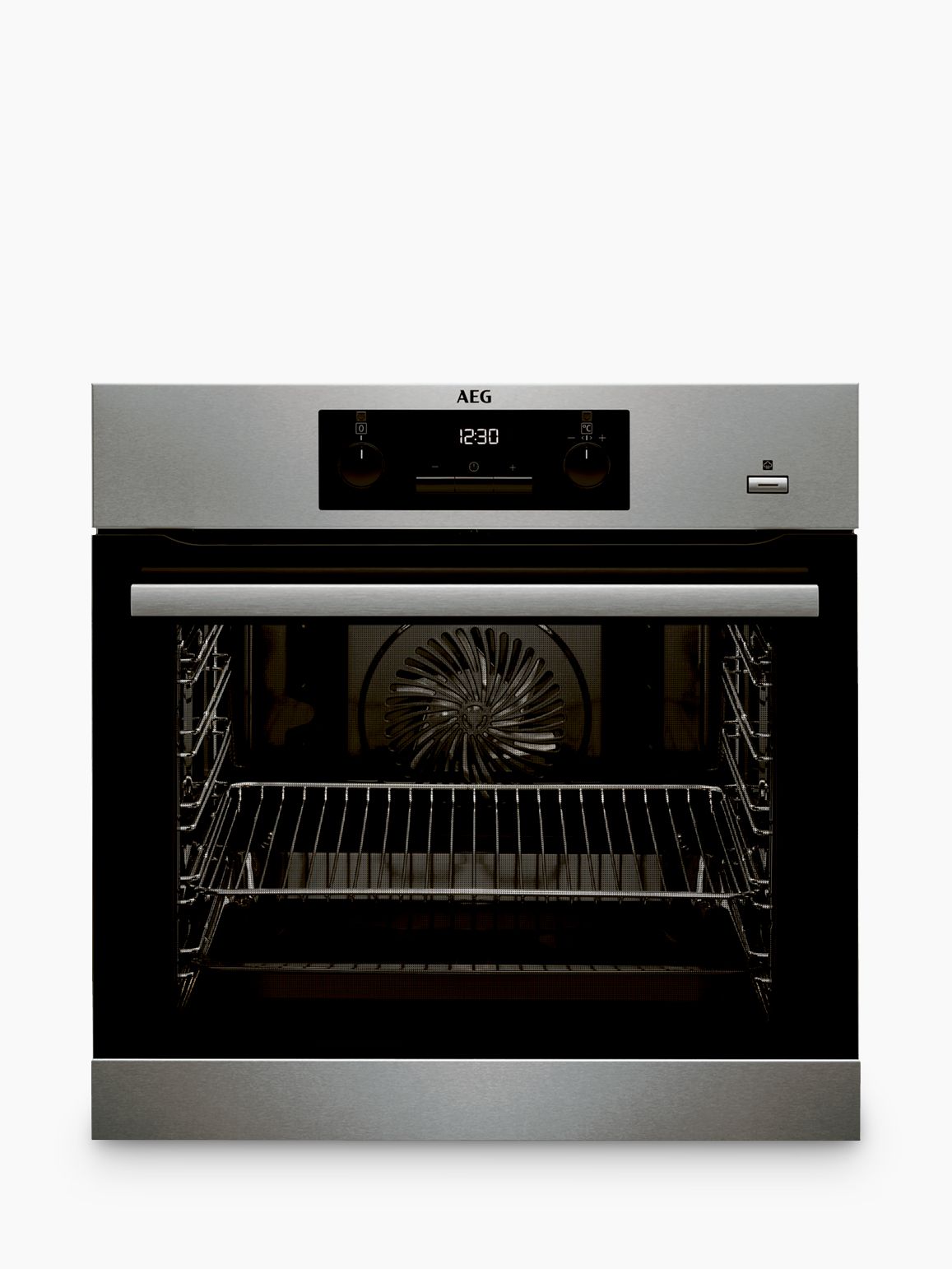 AEG BPS351020M Built-In Single SteamBake Electric Oven, Stainless Steel