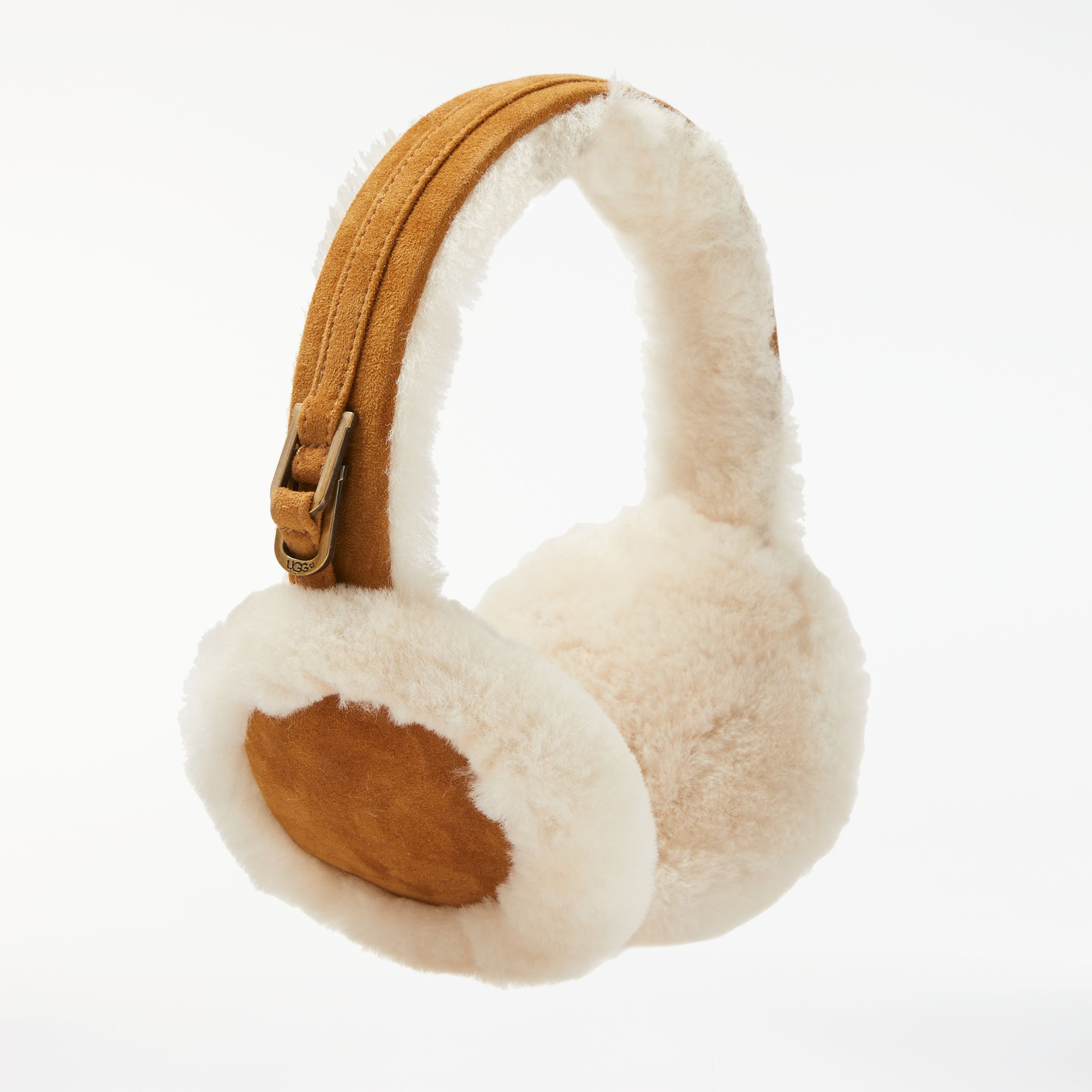 UGG Classic Earmuff, One Size, Chestnut/White at John Lewis & Partners