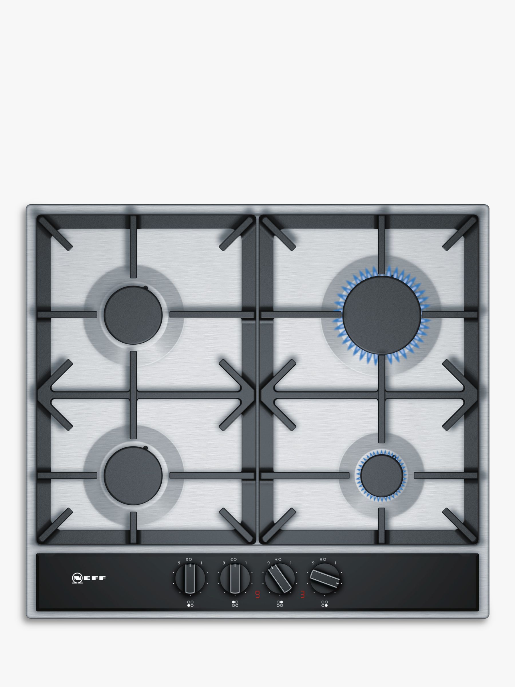 Neff T26DA49N0 FlameSelect Gas Hob, Stainless Steel