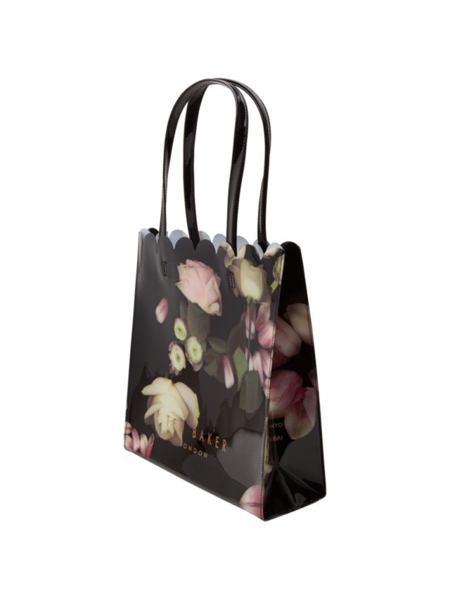 Ted Baker Cascon Large Floral Icon Shopper Bag, Black