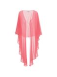 Gina Bacconi Chiffon Shawl, Coral Red